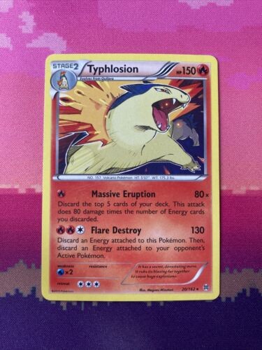 Pokemon Card Typhlosion Breakthrough Holo Rare 20/162 Near Mint