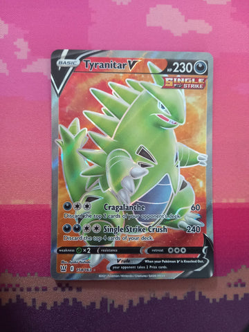 Pokemon Card Tyranitar V 154/163 Ultra Rare Darkness Ablaze Near Mint