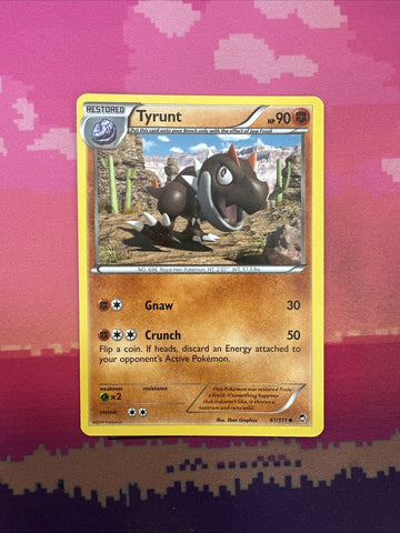 Pokemon Card Tyrunt Furious Fists Uncommon 61/111 Near Mint