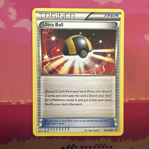 Pokemon Card Ultra Ball Roaring Skies Common 93/108 Near Mint