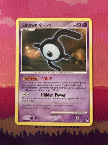 Pokemon Card Unown Mysterious Treasures Uncommon 65/123 Near Mint