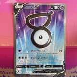 Pokemon Card Unown V 176/195 Ultra Rare Silver Tempest Near Mint