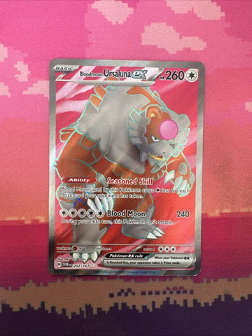 Pokemon Card Ursaluna ex 202/167 Double Rare Temporal Forces Near Mint