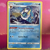 Pokemon Card Vaporeon Vivid Voltage Cosmo Holo Rare 030/185 Near Mint