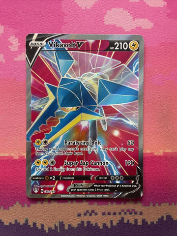 Pokemon Card Vikavolt V 180/189 Ultra Rare Darkness Ablaze Near Mint