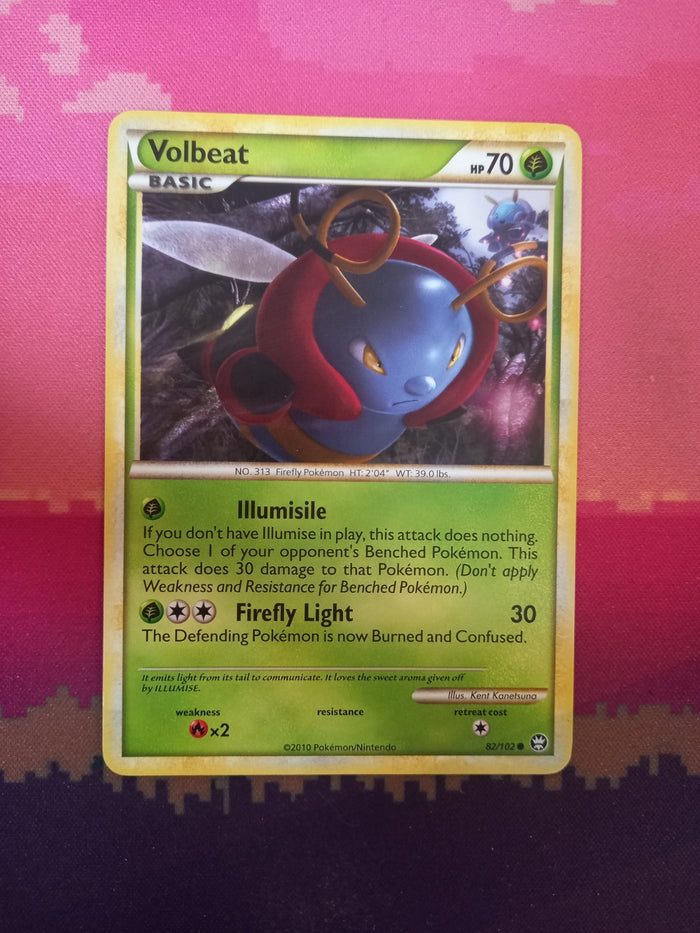 Pokemon Card Volbeat HS Triumphant 82/102 Near Mint