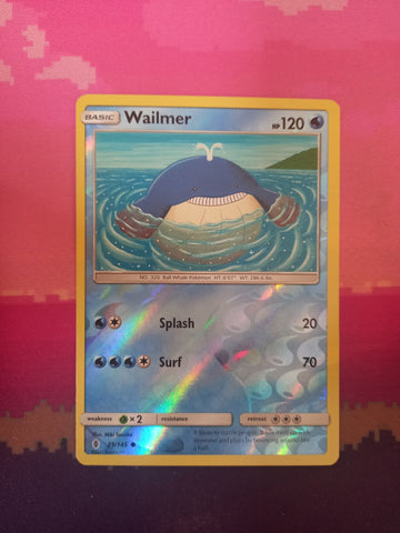 Pokemon Card Wailmer 29/145 Reverse Holo Guardians Rising Near Mint