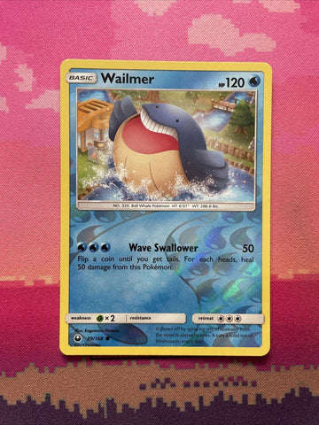 Pokemon Card Wailmer Celestial Storm Reverse Holo 39/168 Near Mint