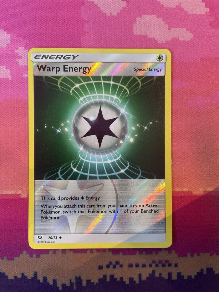 Pokemon Card Warp Energy Shining Legends Reverse Holo 70/73 Near Mint