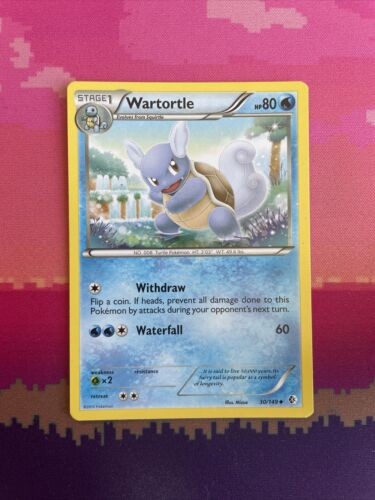 Pokemon Card Wartortle Boundaries Crossed Uncommon 30/149 Near Mint