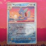 Pokemon Card Wartortle Scarlet & Violet 151 Reverse Holo 008/165 Near Mint