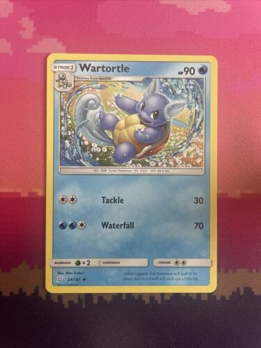 Pokemon Card Wartortle Team Up Uncommon 24/181 Near Mint