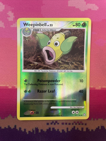 Pokemon Card Weepinbell EX Legends Awakened Reverse Holo 127/146 NM