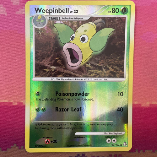 Pokemon Card Weepinbell EX Legends Awakened Reverse Holo 127/146 NM