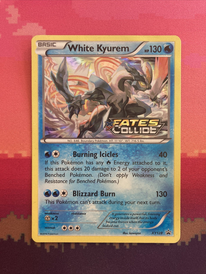 Pokemon Card White Kyurem Black Star Promo XY128 Stamped Near Mint