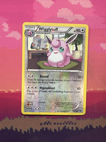 Pokemon Card Wigglytuff Next Destinies Reverse Holo Rare 79/99 NM