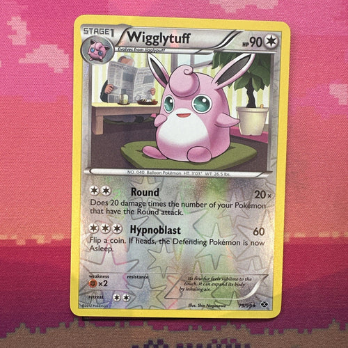 Pokemon Card Wigglytuff Next Destinies Reverse Holo Rare 79/99 NM