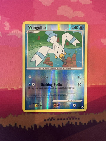 Pokemon Card Wingull Arceus Reverse Holo Common 80/99 Light Play