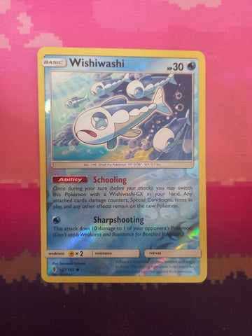 Pokemon Card Wishiwashi 37/145 Reverse Holo Guardians Rising Near Mint