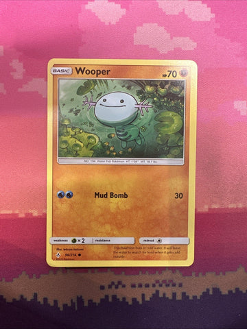 Pokemon Card Wooper Unbroken Bonds Common 96/214 Near Mint