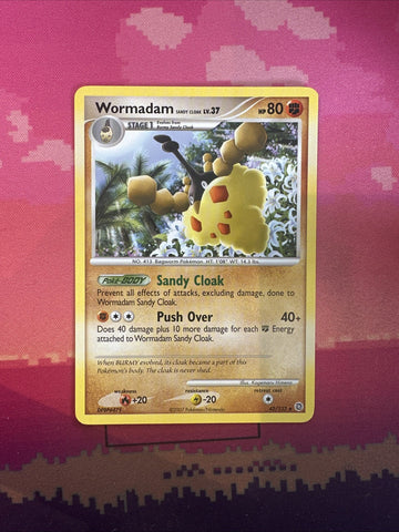 Pokemon Card Wormadam Secret Wonders Rare 42/132 Near Mint