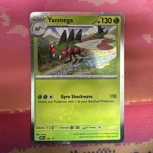 Pokemon Card Yanmega 187 Black Star Promo Cosmo Holo NM