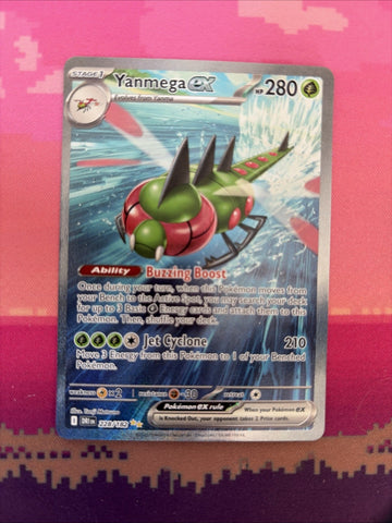 Pokemon Card Yanmega EX Destined Rivals Special Illustration Rare 228/182 NM