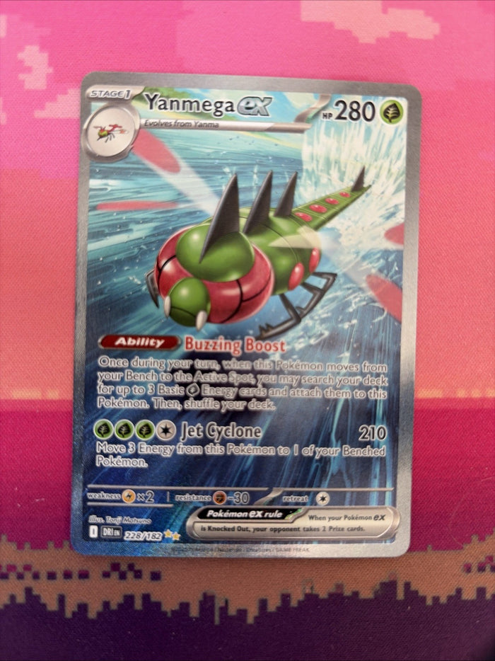 Pokemon Card Yanmega EX Destined Rivals Special Illustration Rare 228/182 NM