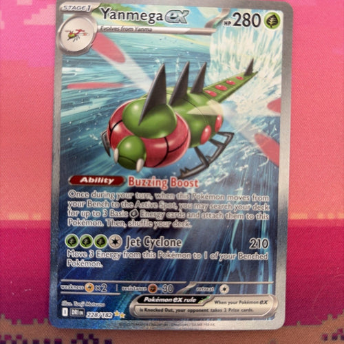 Pokemon Card Yanmega EX Destined Rivals Special Illustration Rare 228/182 NM