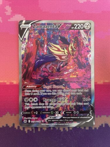 Pokemon Card Zamazenta V GG54/GG70 Crown Zenith Trainer Gallery Near Mint