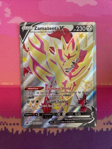 Pokemon Card Zamazenta V SWSH293 Black Star Promo Shiny Near Mint