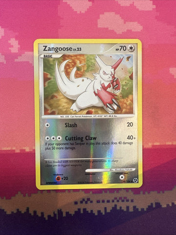 Pokemon Card Zangoose Great Encounters Reverse Holo Uncommon 59/106 Light Play