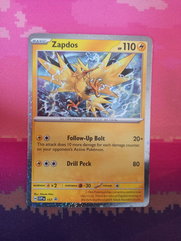 Pokemon Card Zapdos Black Star Promo 157 Near Mint