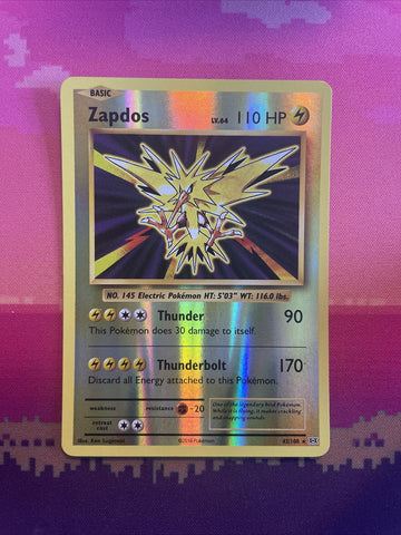 Pokemon Card Zapdos Evolutions Reverse Holo 42/108 Near Mint