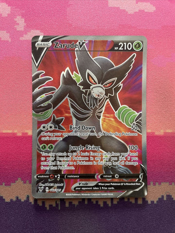 Pokemon Card Zarude V 167/185 Ultra Rare Vivid Voltage Near Mint