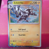 Pokemon Card Zebstrika Cosmo Holo 201 Near Mint