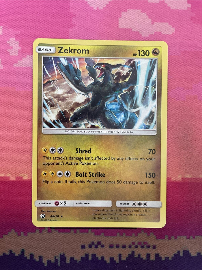 Pokemon Card Zekrom Dragon Majesty Holo Rare 46/70 NM