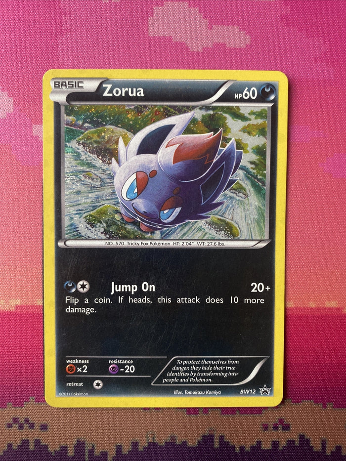 Pokemon Card Zorua BW12 Black Star Promo Holo Near Mint