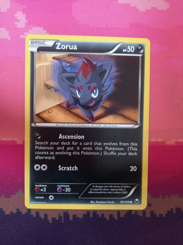 Pokemon Card Zorua Dark Explorers 69/108  Near Mint