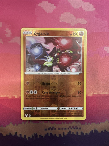 Pokemon Card Zygarde Vivid Voltage Reverse Holo Rare 093/185 Near Mint