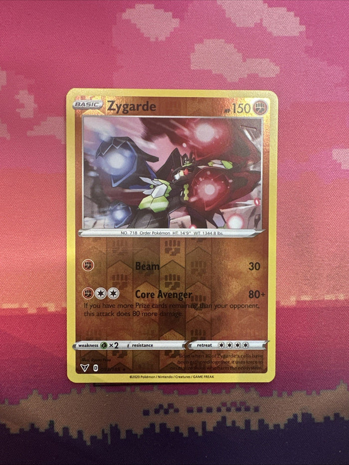 Pokemon Card Zygarde Vivid Voltage Reverse Holo Rare 093/185 Near Mint