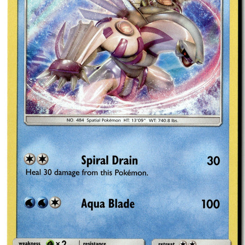 Pokemon Card Palkia LP Shining Legends Holo Rare 24/73