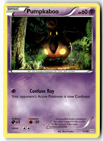 Pokemon Card Pumpkaboo (#11) LP XY Trainer Kit: Sylveon & Noivern Common 11/30