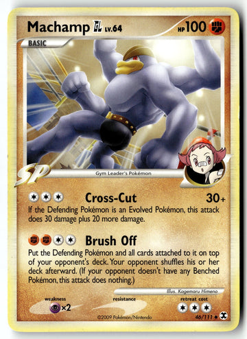Pokemon Card Machamp GL LP Rising Rivals Uncommon 46/111