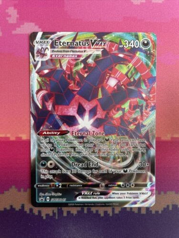 Pokemon Cards Eternatus VMAX SWSH045 Black Star Promo Full Art Near Mint
