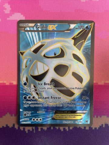 Pokemon Cards Glalie EX 155/162 Ultra Rare Full Art Breakthrough Near Mint