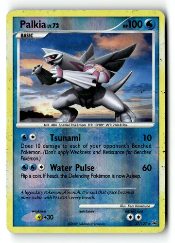 Pokemon Card Palkia Reverse Holo LP Platinum 37/127
