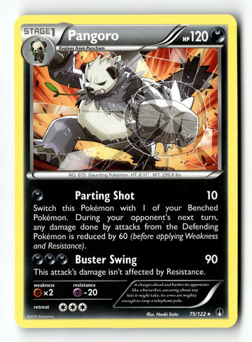 Pokemon Card Pangoro Normal LP XY - BREAKpoint 75/122