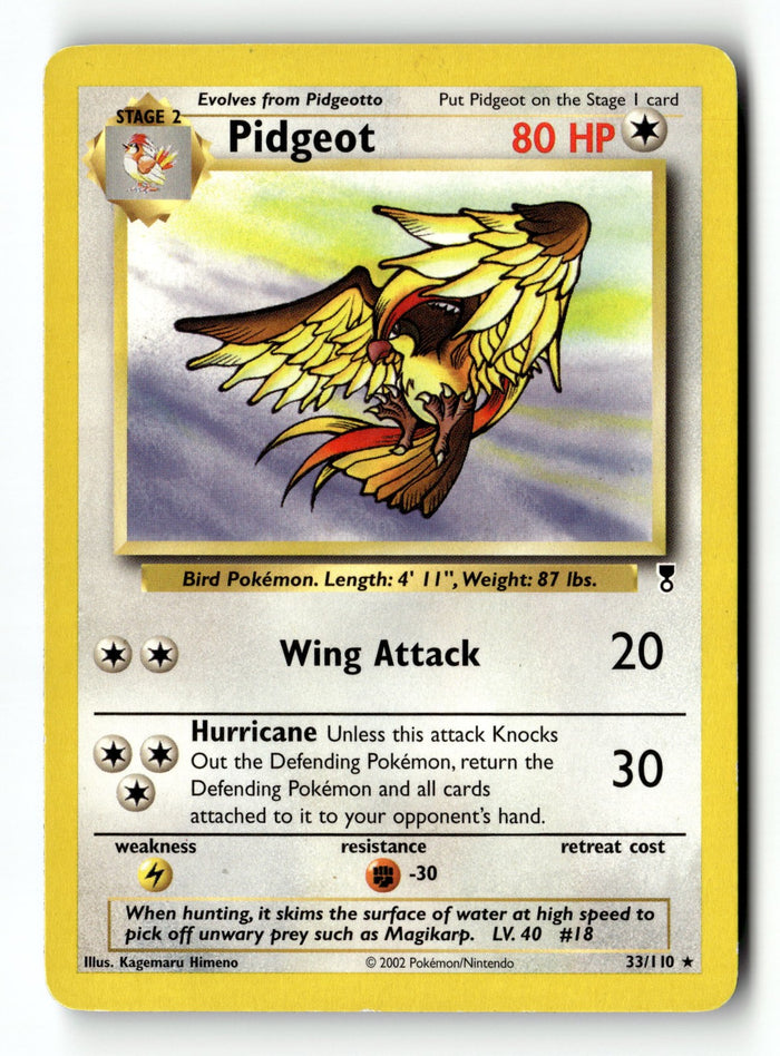 Pokemon Card Pidgeot (24) Unlimited LP Jungle 24/64
