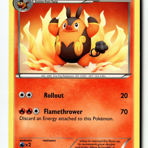 Pokemon Card Pignite (18) Normal LP Black and White 18/114